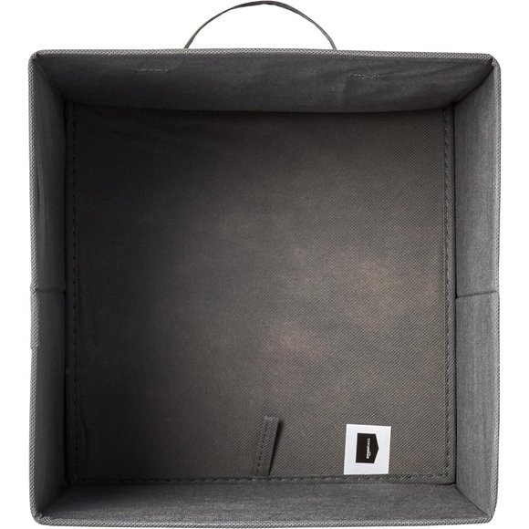 10.5"x10.5"x11" Gray Collapsible Fabric Storage Cubes Organizer with Handles - Picture 3 of 5